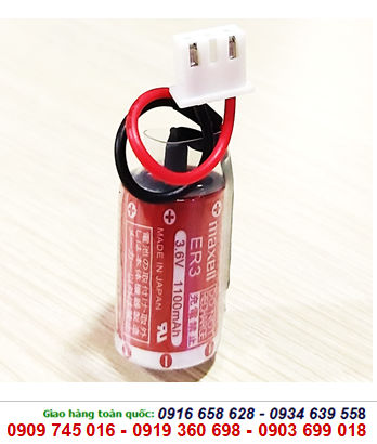 Pin nuôi nguồn Maxell ER3 (zắc trắng) lithium 3.6v 1/2AA 1100mAh chính hãng _Japan